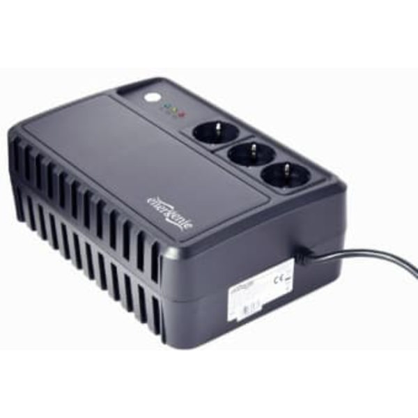 Gembird EG-UPS-3SDT800-01 uninterruptible power supply (UPS) Line-Interactive 0.8 kVA 480 W 3 AC outlet(s) Sort
