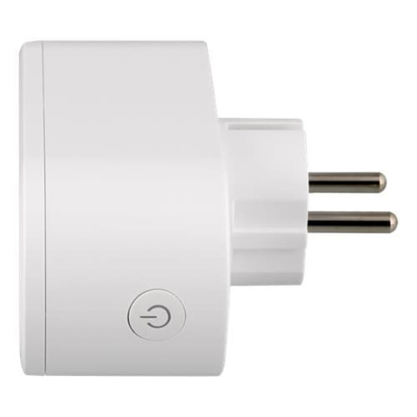DELTACO SMART HOME switch, WiFi 2.4GHz, energy monitoring, 2xCEE 7/3, 13A, timer, white / SH-P02E