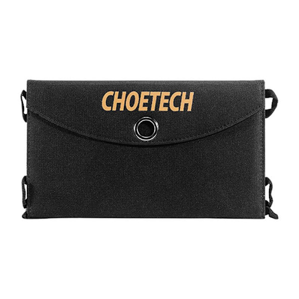 Foldable solar charger Choetech SC001 19W 2xUSB (black)