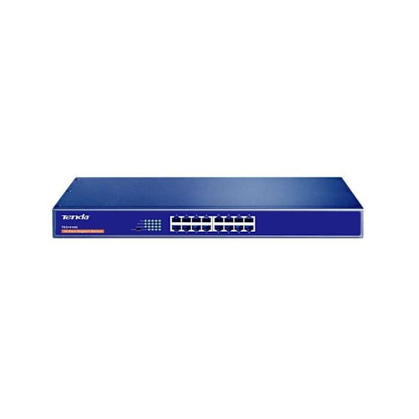 Tenda TEG1016G network switch Unmanaged Gigabit Ethernet (10/100/1000) 1U Blue