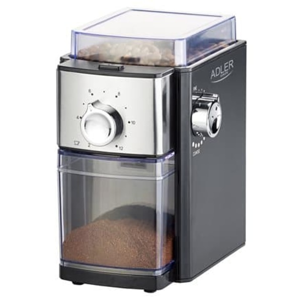 Adler | Coffee Grinder | AD 4448 | 300 W | Coffee beans capacity 250 g | Number of cups 12 per container pc(s) | Black