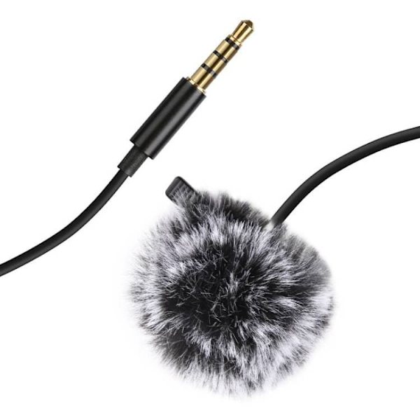 Mikrofons Puluz Lavalier 3.5mm Black