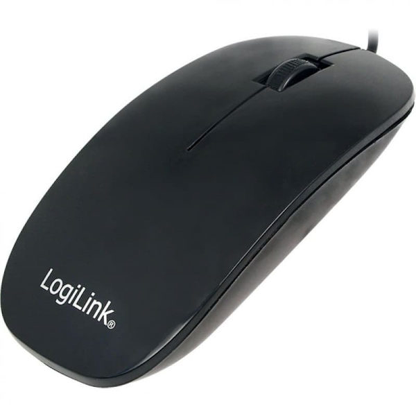 Płaska mysz optyczna USB, czarna ID0063 Svart