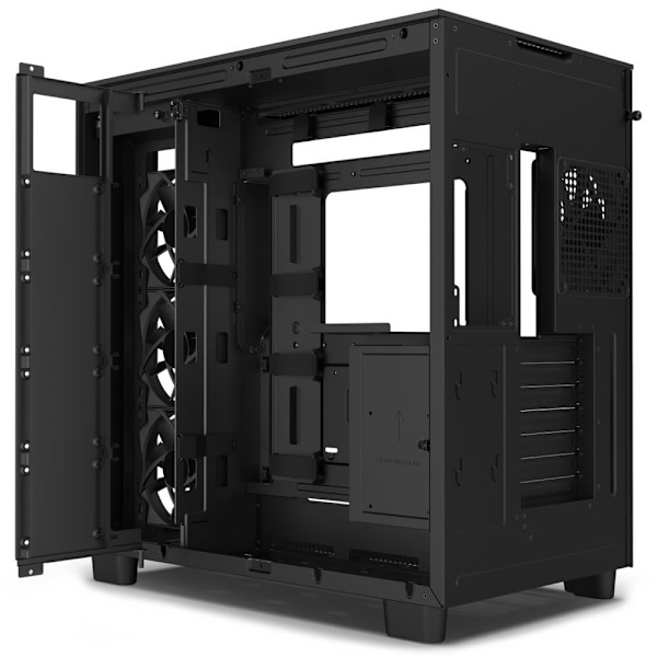 NZXT H9 Flow Midi Tower Black Sort