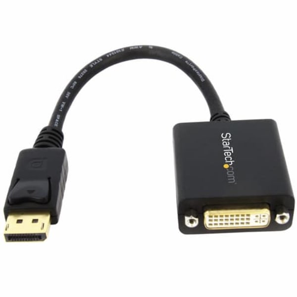 StarTech.com DisplayPort to DVI-D Adapter - 1920x1200 - Passive DVI Video Converter with Latching DP Connector (DP2DVI2) - DisplayPort adapter - 15.2