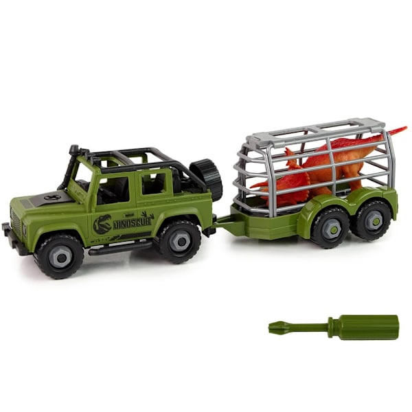 DIY Green Dinosaur Terrain Transporter Car