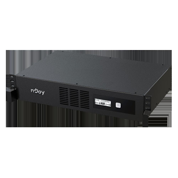 UPS NJOY, "CODE 2000 ", Line Int. cu sinusoida pura cu management, rack, 2000VA/1200W, AVR, IEC x 8, 2 x baterie GP09122L, display LCD, back-up 1 - 10