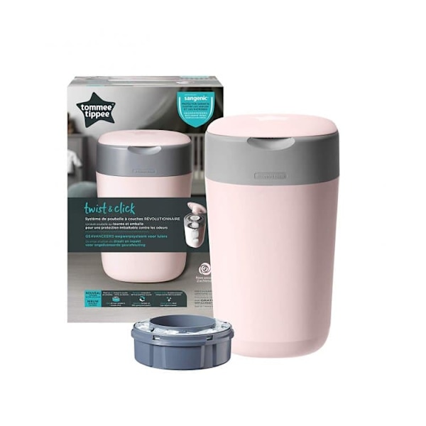 TOMEE TIPPEE diapers container Sangenic Twist&Click, gentle pink, 85100202