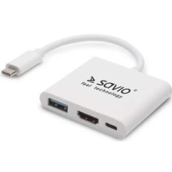 Adapteris Savio USB Type-C - HDMI