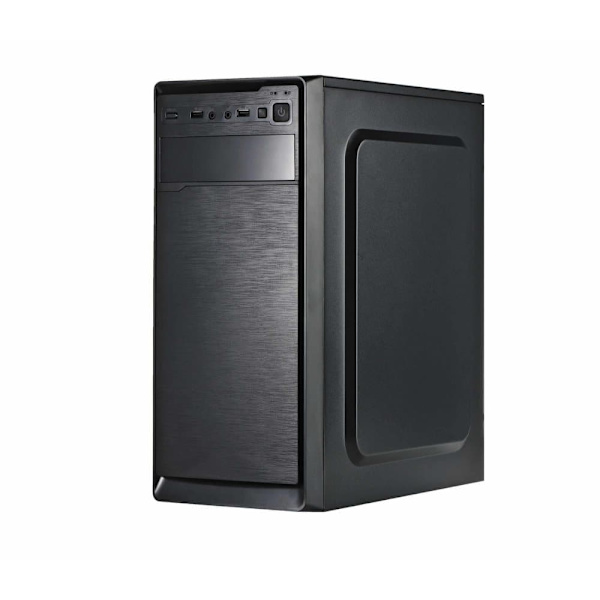 Case Spire Supreme 1534, 500W PSU, 2 x USB 2.0, 1 x USB 3.0 Sort