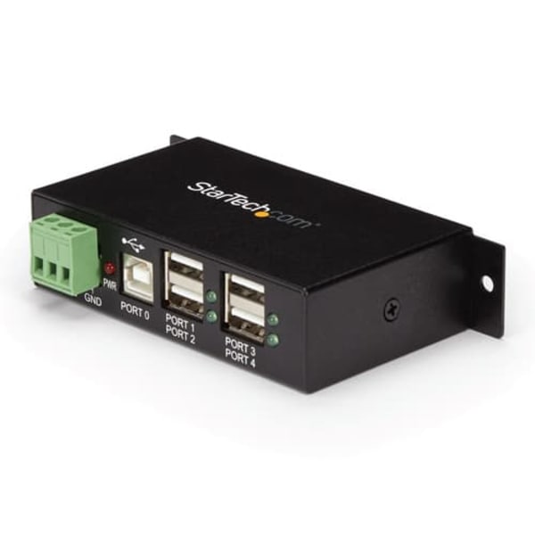 StarTech.com Rackmount USB 2.0 Hub - 4 Port Rugged Industrial USB 2.0 Hub - hub - 4 ports