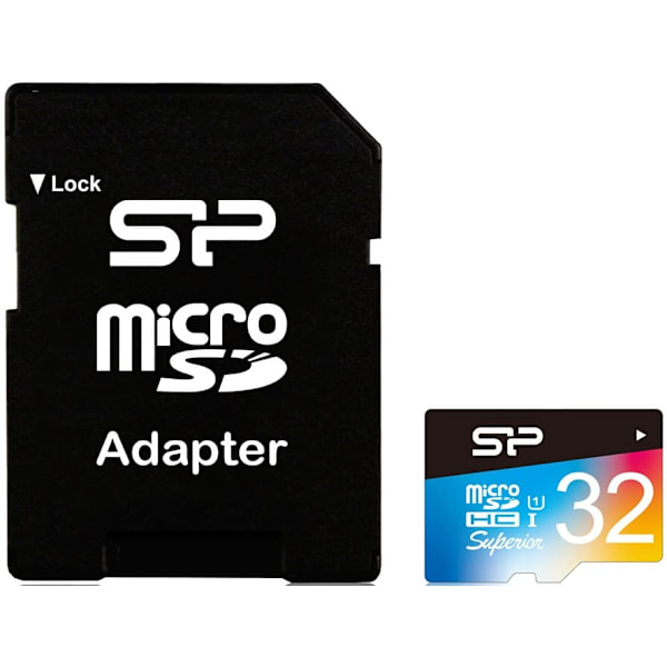 Silicon Power memory card microSDHC 32GB Superior UHS-I U1 + adapter