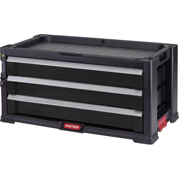 KETER BOOKCASE 3 DRAWERS TOOL CHEST SET