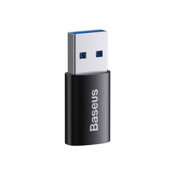 Adapteris Baseus Ingenuity Series Mini OTG USB Type-C Male to USB-A Female Black Sort