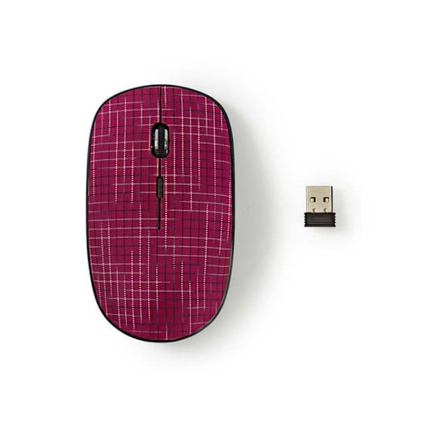 Nedis MSWS500PK Wireless mouse 1600 DPI Rosa