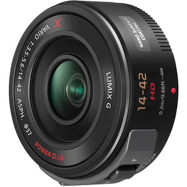 Panasonic Lumix G X Vario PZ 14-42mm f/3.5-5.6 ASPH. Power O.I.S. lens, black Sort