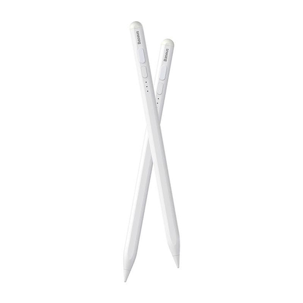TOUCH PEN Baseus Smooth Writing 2 Series, indicator LED, incarcare Type-C, alb "SXBC060502" -  (timbru verde 0.03 lei)