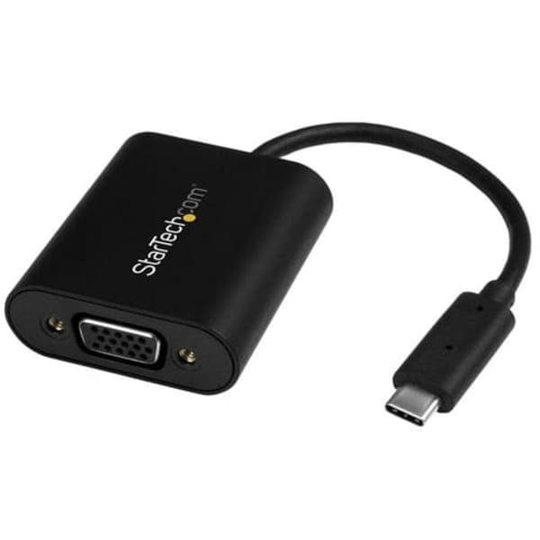 USB TYPE-C TO VGA PRESENTATION Svart