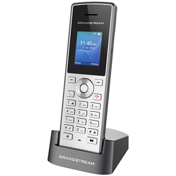 Grandstream Networks WP810 IP phone Black, Metallic 2 lines TFT Wi-Fi Sort, Metallisk