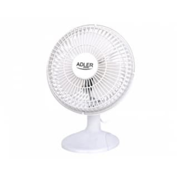Adler | Fan with clip | AD 7317 | Table Fan | White | Diameter 15 cm | Number of speeds 2 | 30 W | No