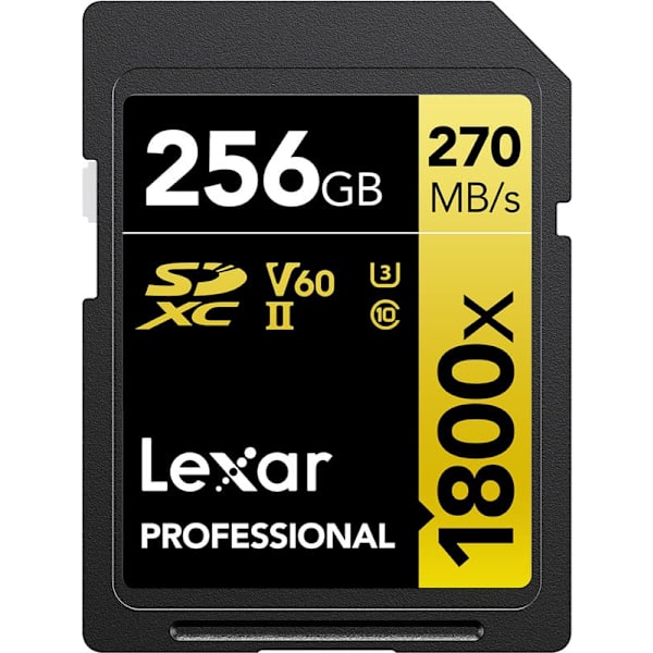 Lexar memory card SDXC 256GB Professional 1800x UHS-II U3 V60