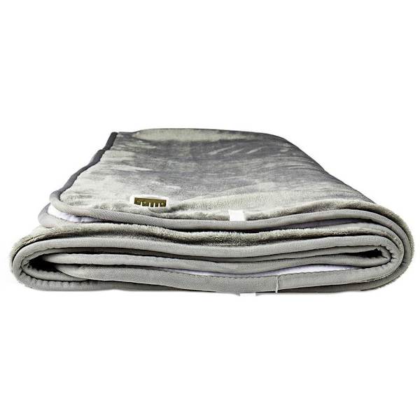 Nedis PEBL130CWT2 electric blanket 120 W Grey, White Fleece, Polyester
