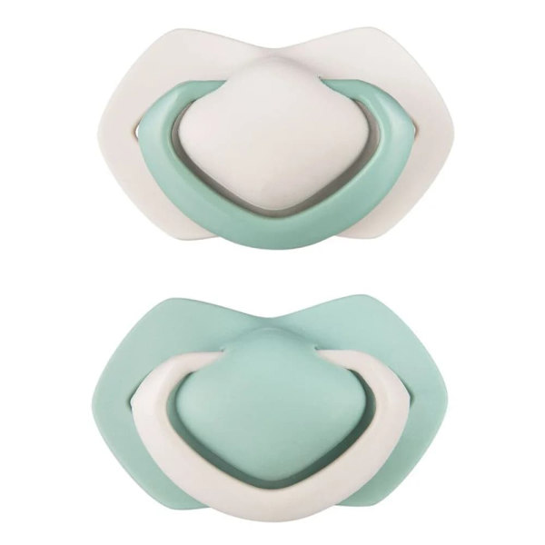 Canpol babies Set of Silicone Symmetrical Soothers 18m+ PURE COLOR 2pcs. 22/657_bei