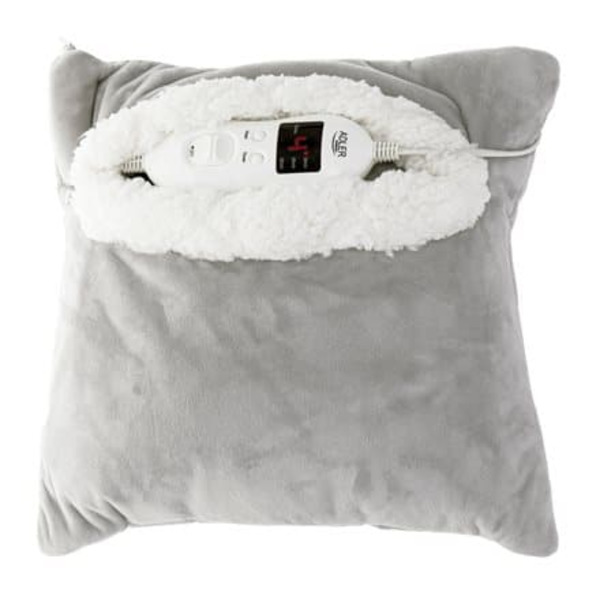 Adler | Blanket heating pad | AD 7412 | Number of heating levels 8 | Number of persons 1 | Washable | Soft fleece | 80 W | Grey