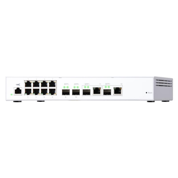 QNAP QSW-M408-2C - switch - 12 ports - managed Valkoinen