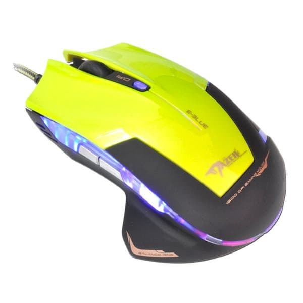 E-Blue EMS124GR Gaming Mouse with Additional Buttons / LED RGB / 2400 DPI / Avago Chipset / USB Green
