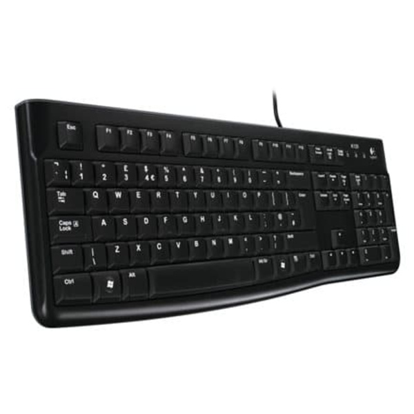 LOGITECH K120 Corded Keyboard - BLACK - USB - RUS - B2B