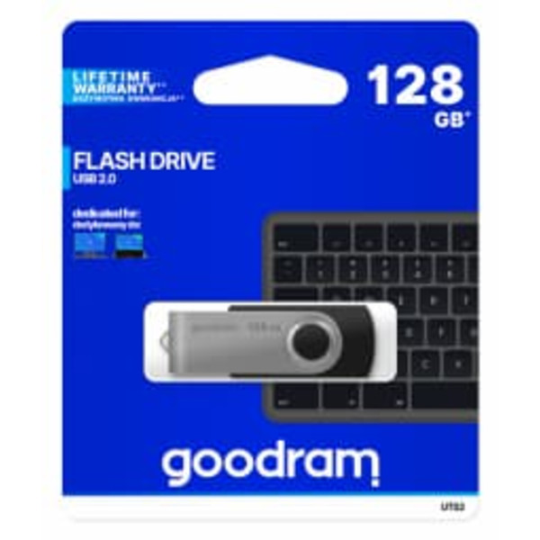 Goodram UTS2-1280K0R11 USB flash drive 128 GB USB Type-A 2.0 Black,Silver Sort