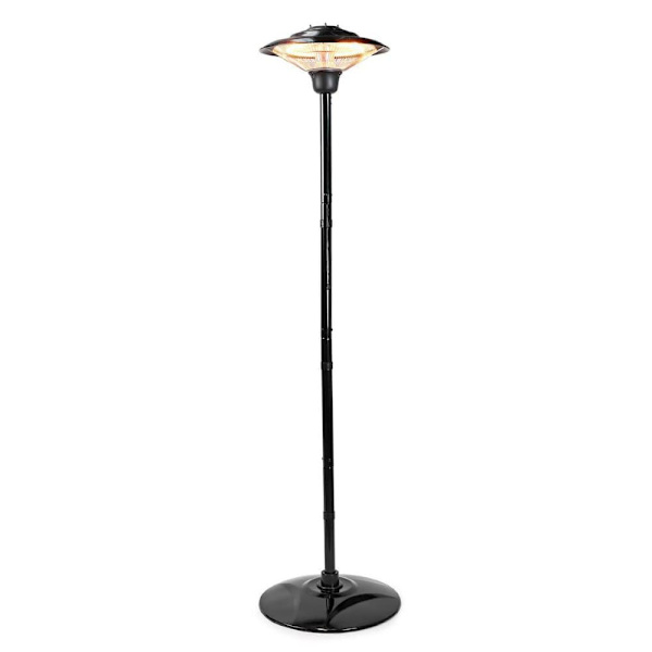 NEDIS ohřívač terasy/ spotřeba 1500 W/ 1 nastavení teploty/ IP34/ ochrana proti převrácení/ černý Svart