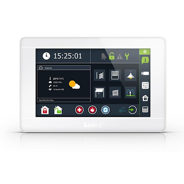 SATEL KEYPAD INT-TSI-W GRAPHIC 7 INCHES (WHITE)