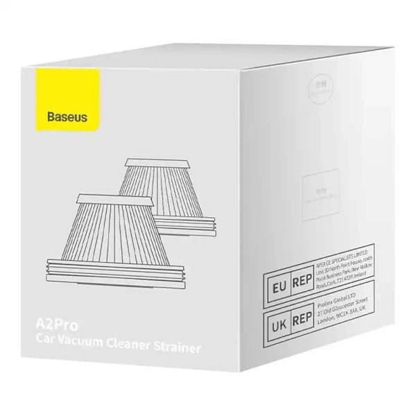 FILTRU HEPA Baseus, compatibil aspirator Baseus A2 Pro, pachetul contine 2 bucati fara mesh metalic "VCAQ070001" - 6932172624675