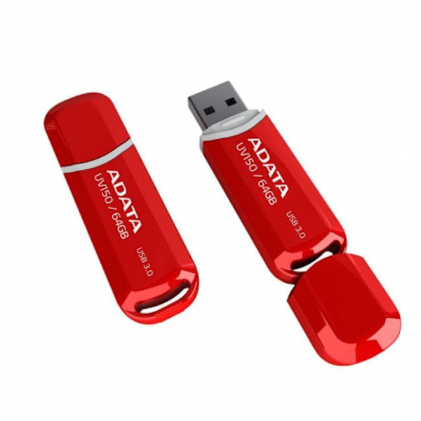 ADATA 64GB DashDrive UV150 USB flash drive USB Type-A 3.2 Gen 1 (3.1 Gen 1) Red Punainen