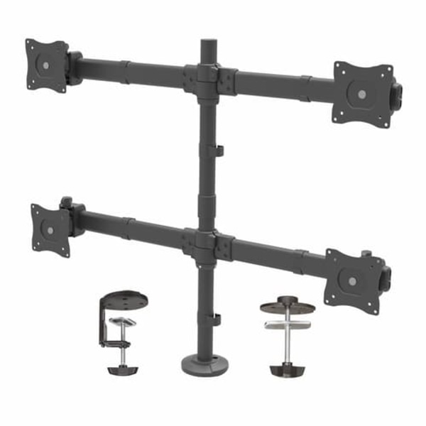 MONITORARM ROTATABLE 360 -8KG/4-HOLD VESA 75/100MM -27IN Sort