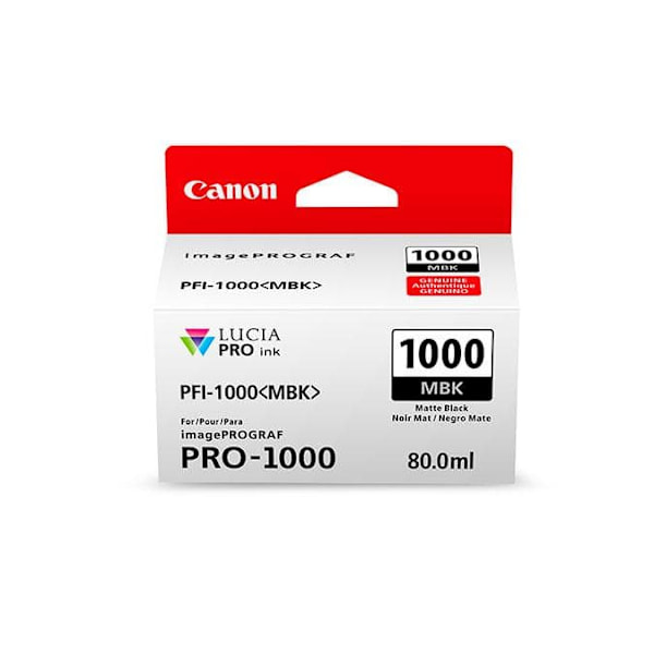 Cartus Cerneala Original Canon Matte Black, PFI-1000MB, pentru IPF PRO-1000, , (timbru verde 0.15 lei),NOPP, "0545C001AA"