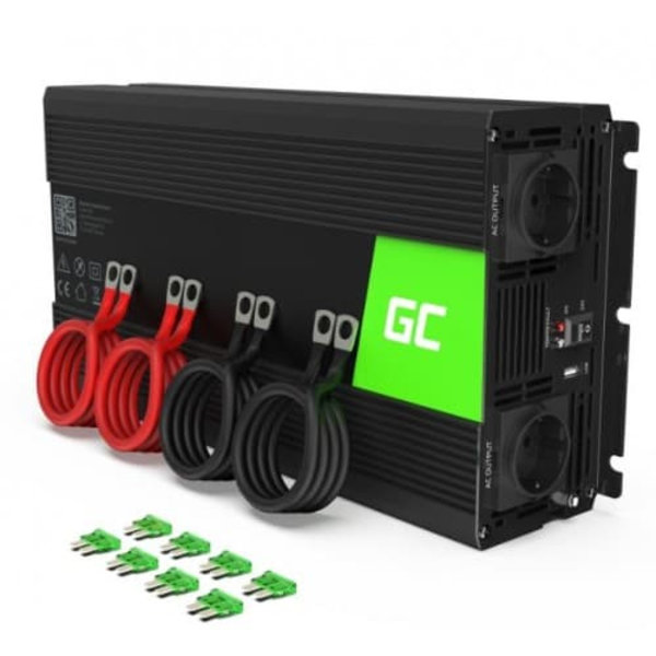 Przetwornica 12V/230V 3000W/6000W Mod sinus Sort