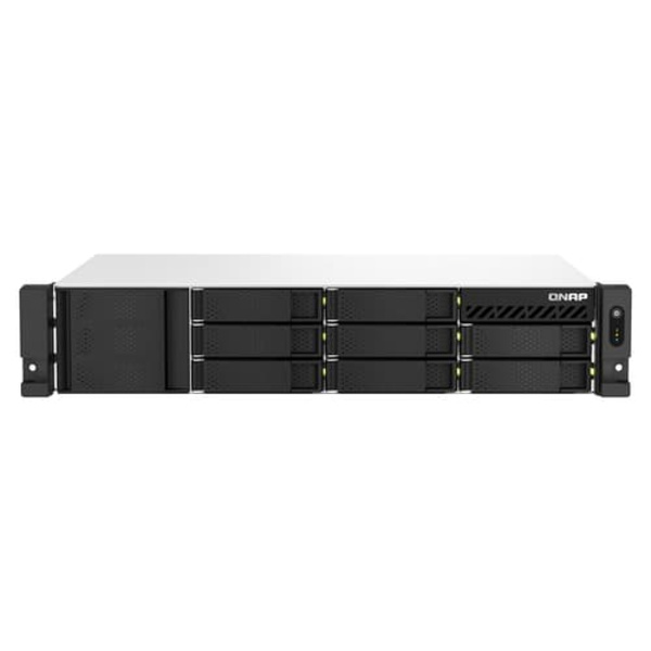 QNAP TS-864EU-RP-8G NAS/storage server Rack (2U) Ethernet LAN Black Svart