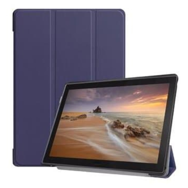 Tactical Book Tri Fold Case For Tablet Apple iPad Pro 12.9" (2020) Blue