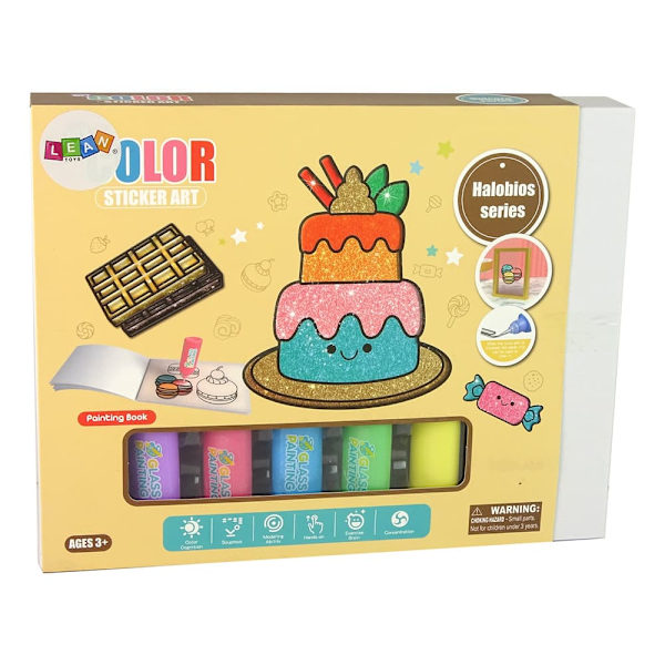 DIY Candy Window Stickers 8 Colours Glitter