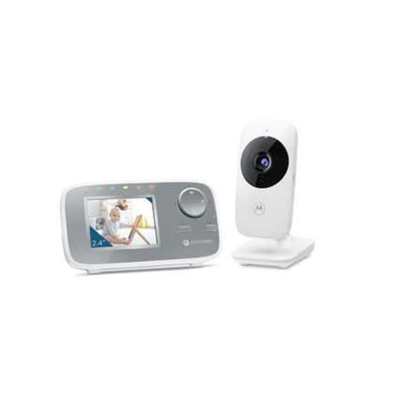 Motorola | Video Baby Monitor | VM482 2.4" | 2.4" LCD color display with 480 x 272px resolution; Room temperature monitoring; Infrared night vision; I Silver, Vit