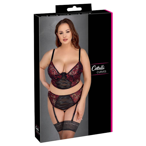 Bra Set black/red 90C/XL