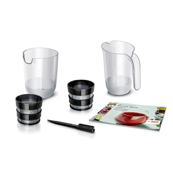 Bosch MESM500W juice maker Slow juicer 150 W Black, White