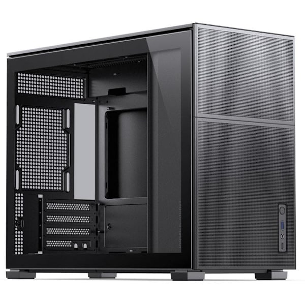 Jonsbo D31 MESH Micro-ATX Case, Tempered Glass - black Sort