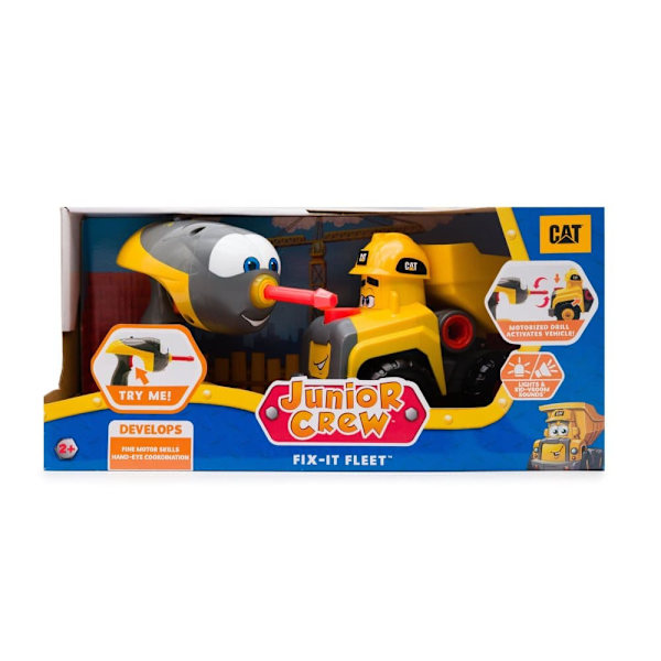 CAT vehicle with lights and sounds Junior Crew, assortment, 83196