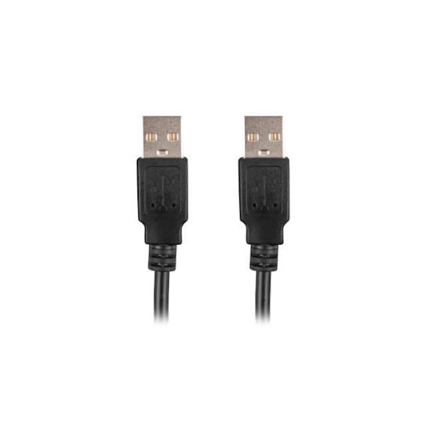 Lanberg CA-USBA-20CU-0010-BK USB cable 1m 2.0 USB A Black
