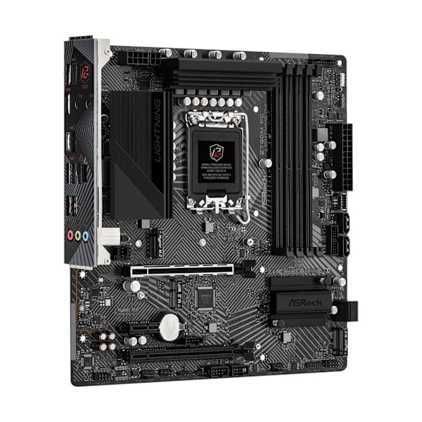 ASRock Motherboard Z790M PG Lightning/D4 - Micro ATX - Socket LGA1700 - AMD Z790
