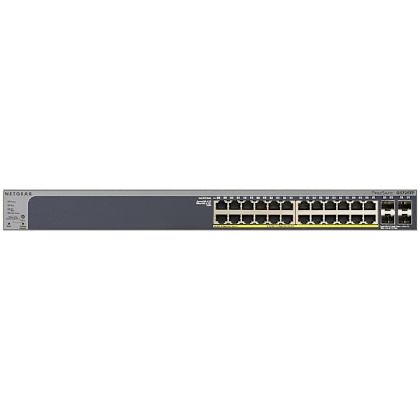 NETGEAR GS728TP Managed L2/L3/L4 Gigabit Ethernet (10/100/1000) Power over Ethernet (PoE) 1U Black Sort